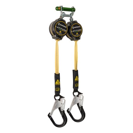 Safewaze Latitude Pro Arc Flash 7ft Dual Web SRL: 9013 BWB, Alu Rebar Hooks 020-5216